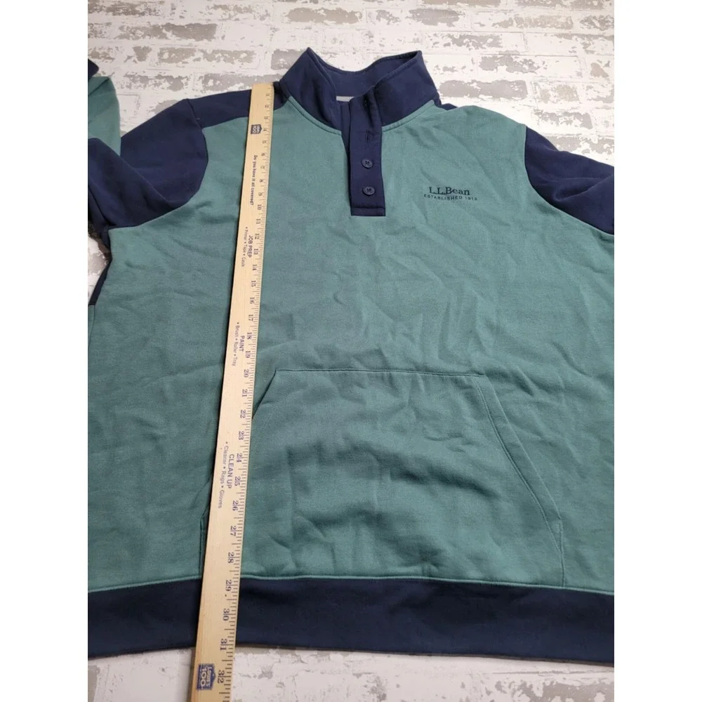 L.L. Bean Pullover Men's‎ XXL Tall Green/Blue
